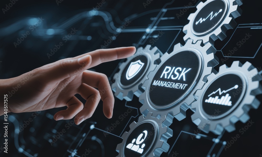 Fototapeta premium Strategic Risk Management Planning & Mitigation Strategies