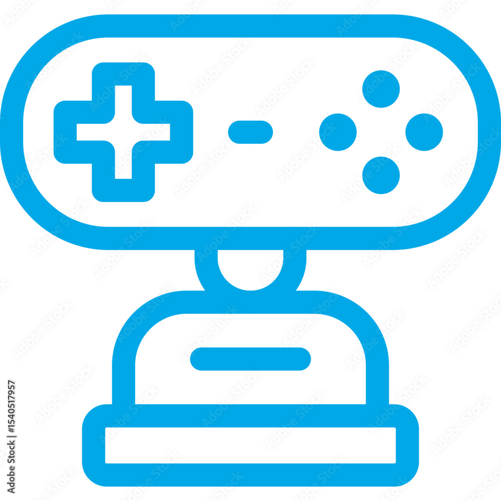 Obraz premium Video game single icon vector illustration