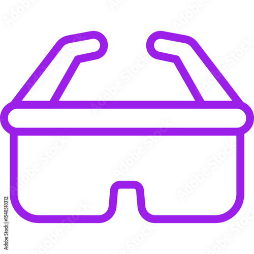Eye glasses single icon vector illustration