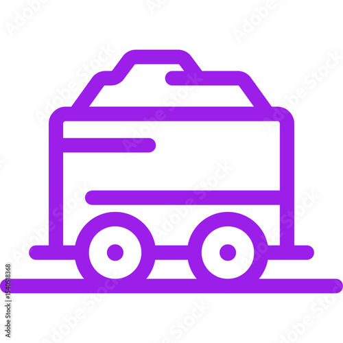 Gold mine single icon vector illustration