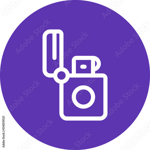 Lighter single icon vector illustration