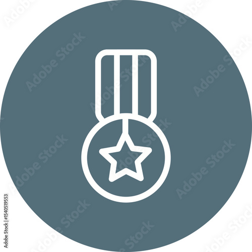 Medals single icon vector illustration