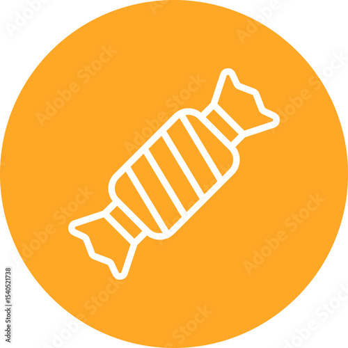 Toffee single icon vector illustration