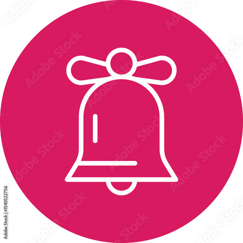 Bell single icon vector illustration