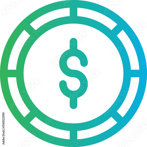 Coins single icon vector illustration
