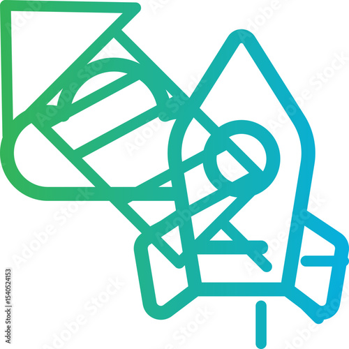 Rocket single icon vector illustration