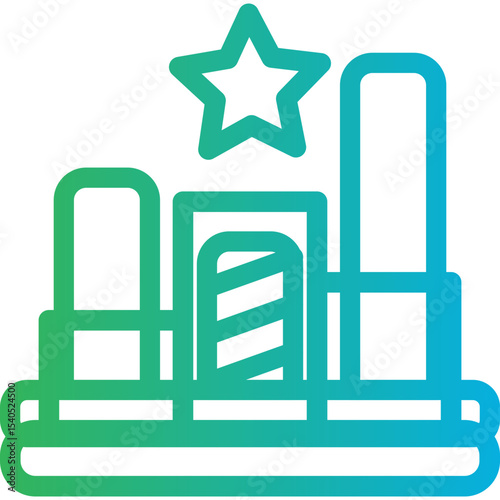 Stats single icon vector illustration