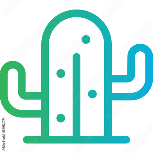 Cactus single icon vector illustration