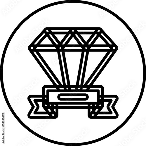 Diamond single icon vector illustration