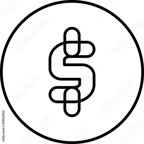 Dollar symbol single icon vector illustration