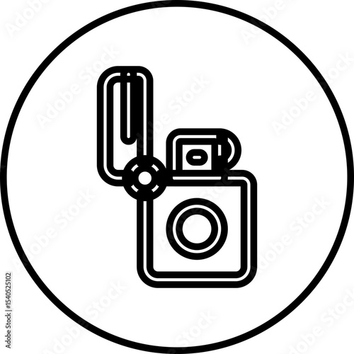 Lighter single icon vector illustration