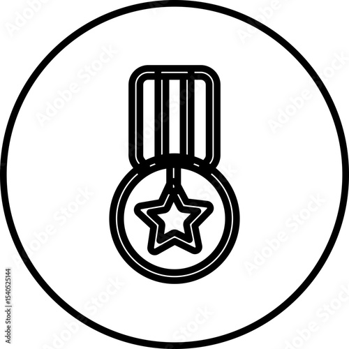 Medals single icon vector illustration