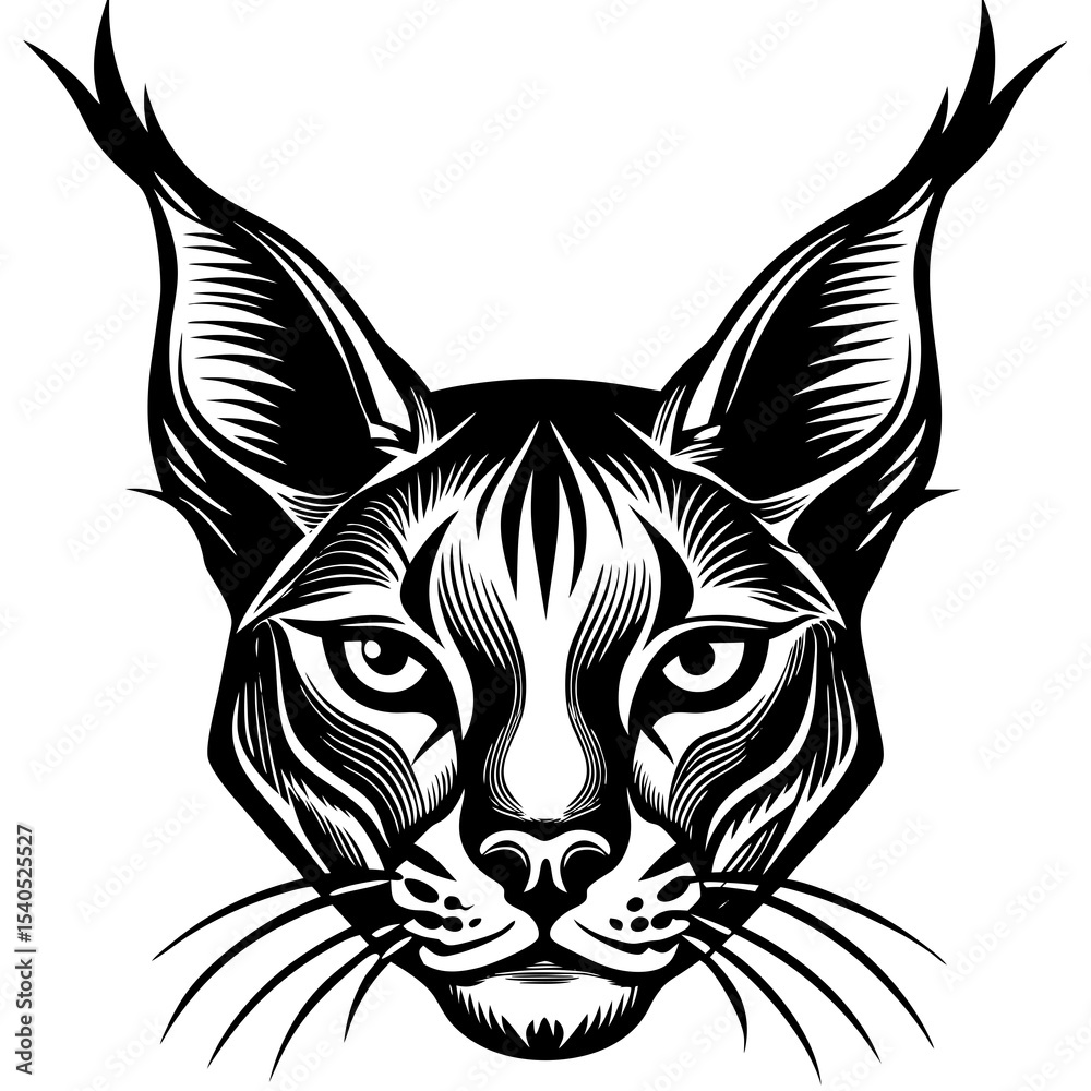 Fototapeta premium tiger head vector