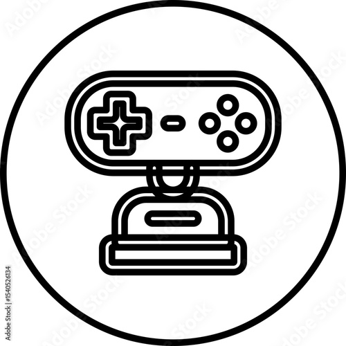 Video game single icon vector illustration