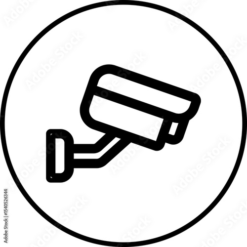 CCTV single icon vector illustration