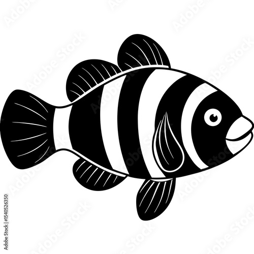 vector illustration of an aquarium fish