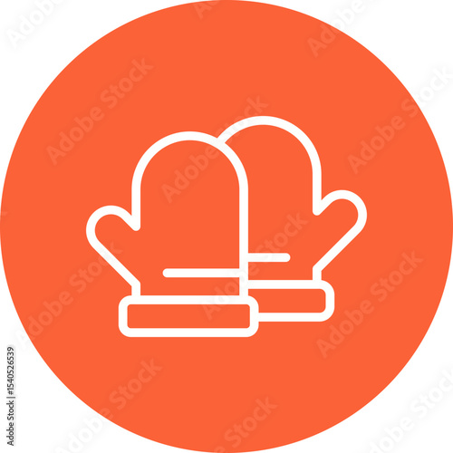 Gloves single icon vector illustration