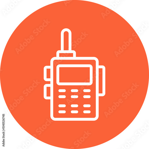 Radio single icon vector illustration