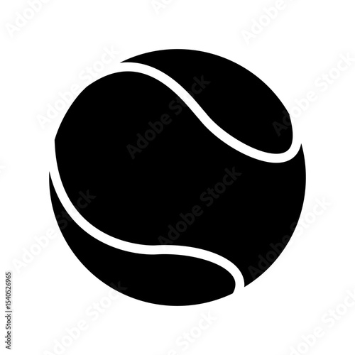 Tennis ball icon. Padel ball icon.