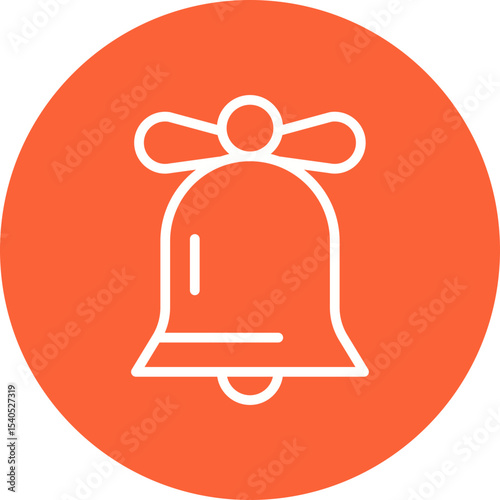 Bell single icon vector illustration