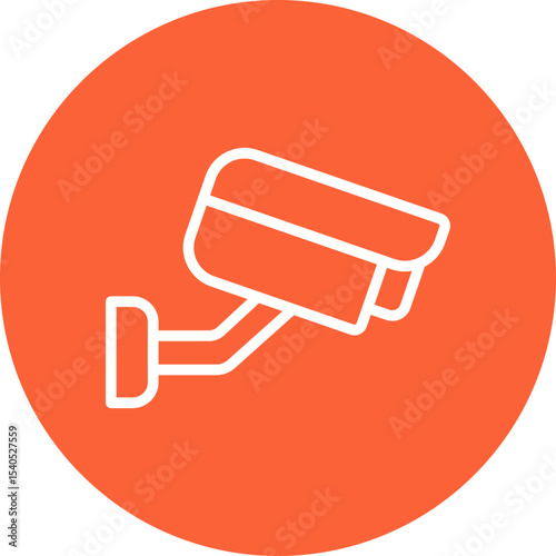 CCTV single icon vector illustration