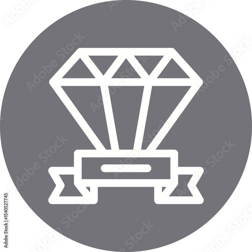 Diamond single icon vector illustration