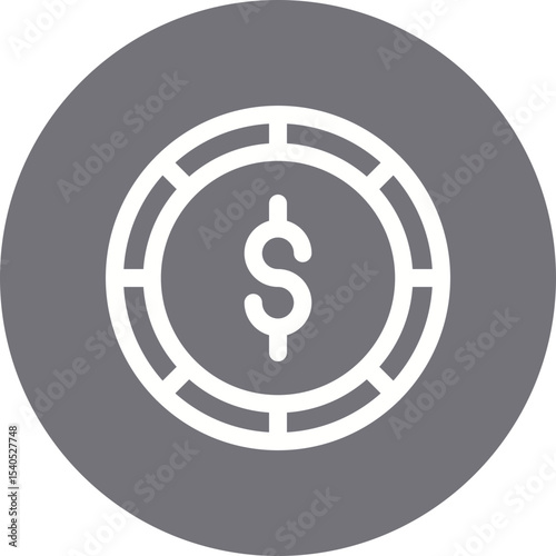 Coins single icon vector illustration