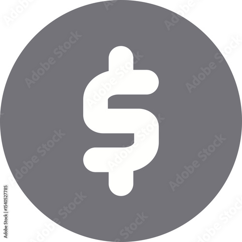 Dollar symbol single icon vector illustration