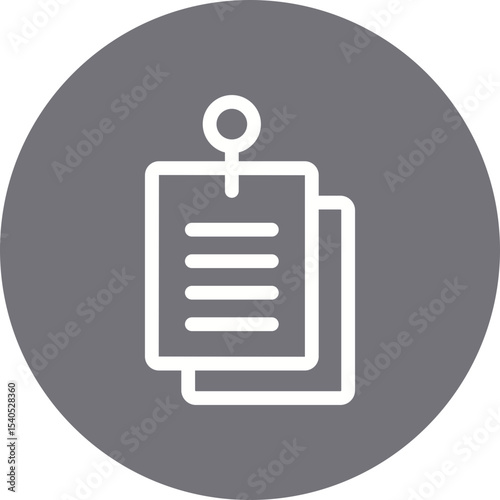 Notes single icon vector illustration
