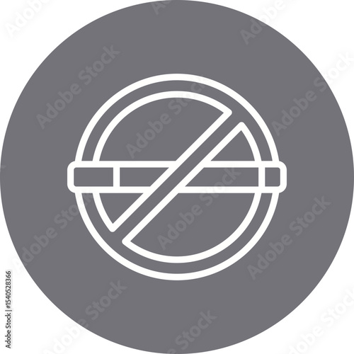 No smoking single icon vector illustration