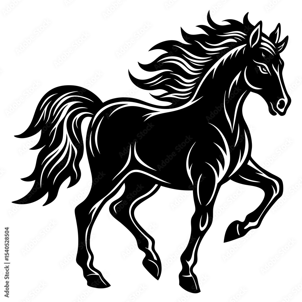 Obraz premium horse vector illustration