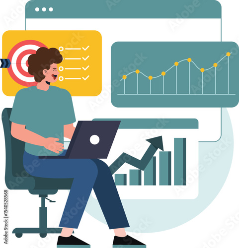 Business man doing Buusiness Activities