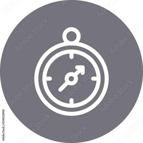 Stopwatch single icon vector illustration