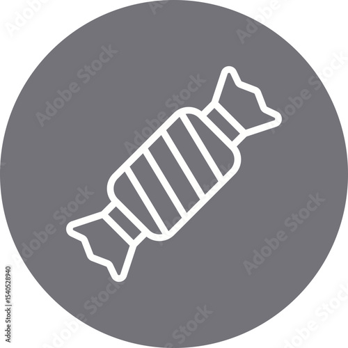 Toffee single icon vector illustration