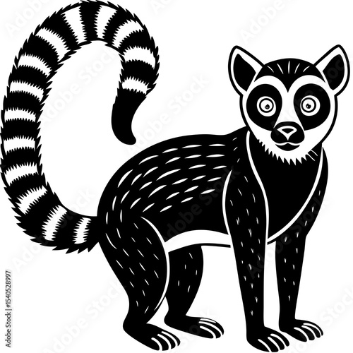 black cat on white background