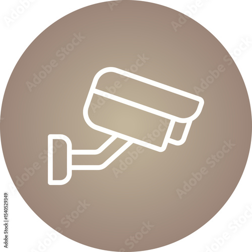CCTV single icon vector illustration