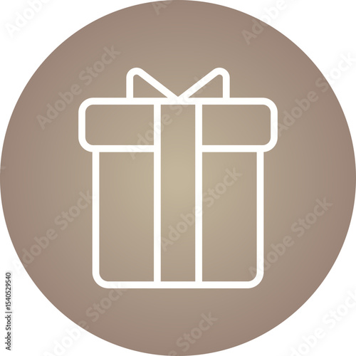 Giftbox single icon vector illustration