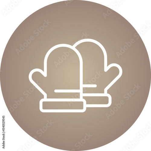 Gloves single icon vector illustration