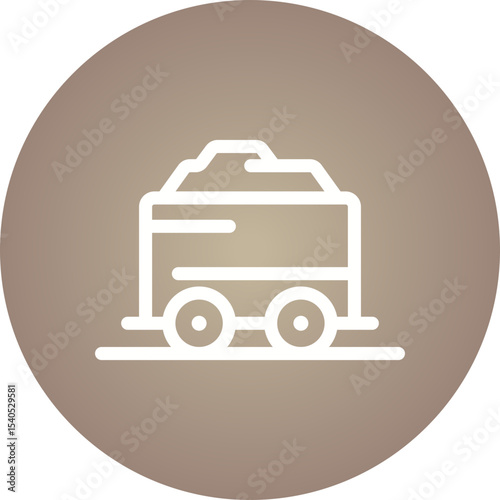 Gold mine single icon vector illustration