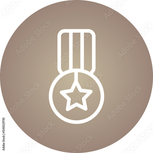 Medals single icon vector illustration