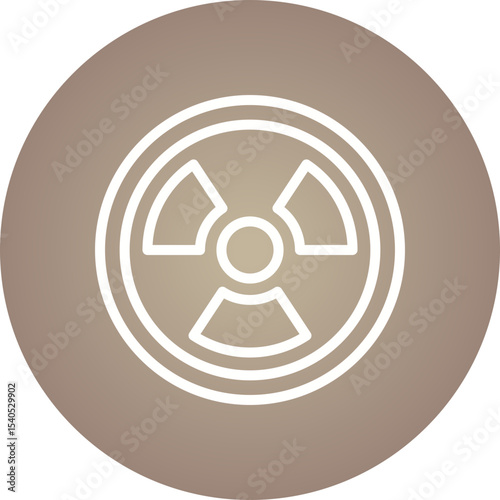 Radioactive single icon vector illustration