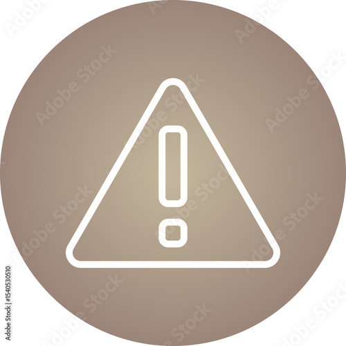 Warning single icon vector illustration