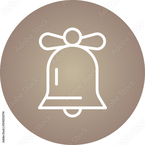 Bell single icon vector illustration