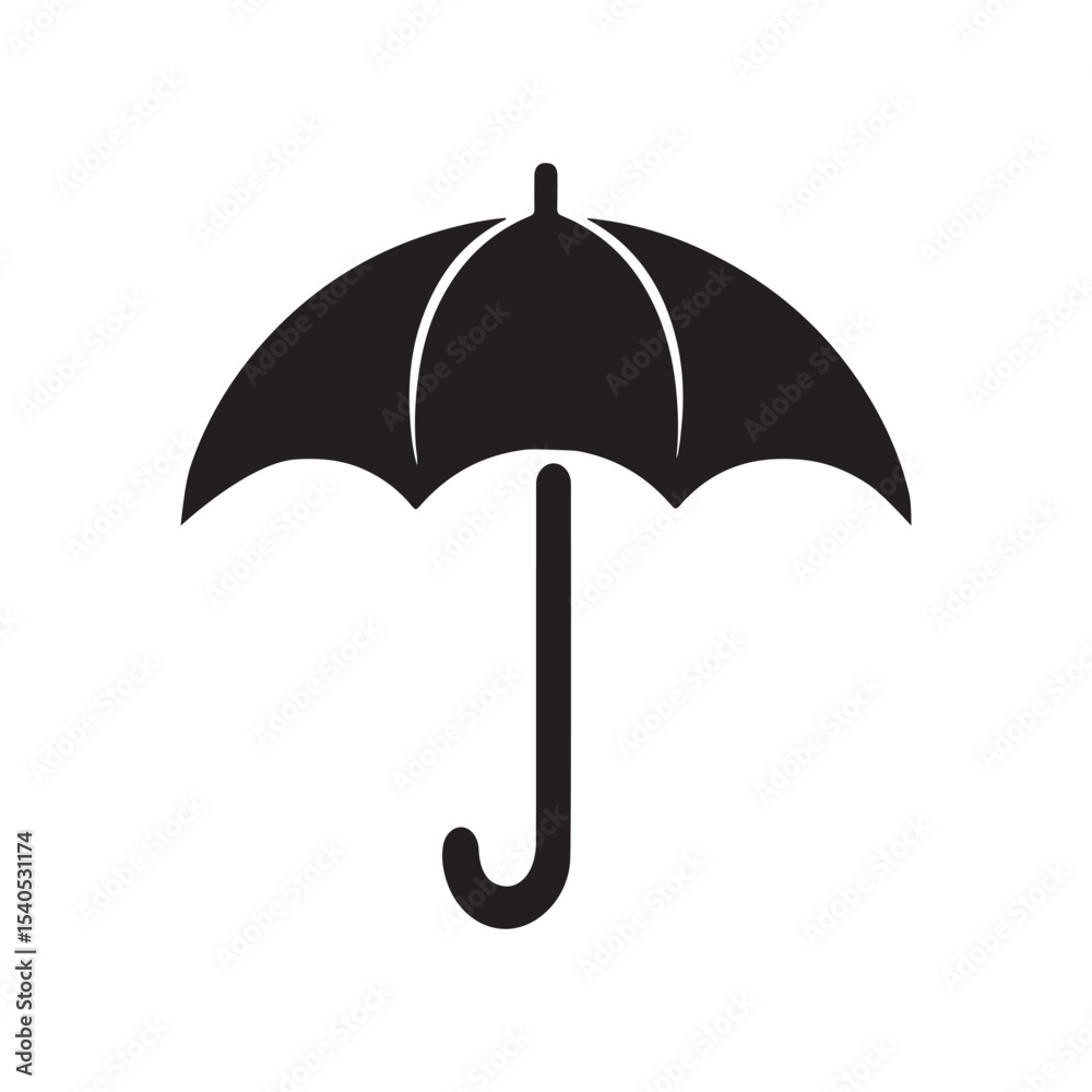 Rainy Umbrella Icon Silhouette – Minimalist Vector Illustration umbrella icon, rainy weather, silhouette design, minimalist illustration, vector art, rain protection, simple graphic, weather symbol Rainy Umbrella Icon Silhouette – Minimalist Vector Illustration umbrella icon, rainy weather, silhouette design, minimalist illustration, vector art, rain protection, simple graphic, weather symbol
