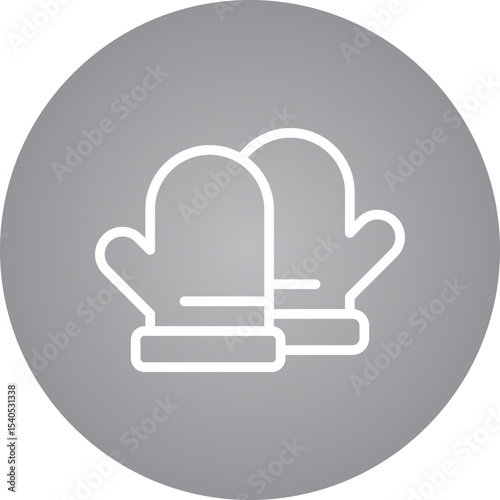 Gloves single icon vector illustration