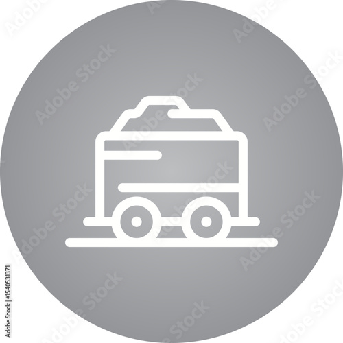 Gold mine single icon vector illustration