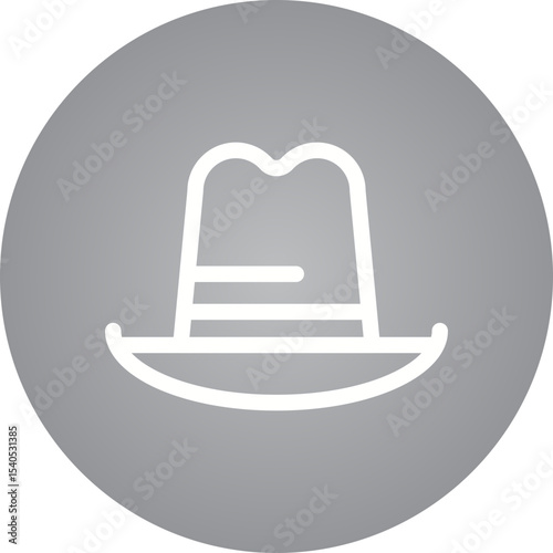Hat single icon vector illustration