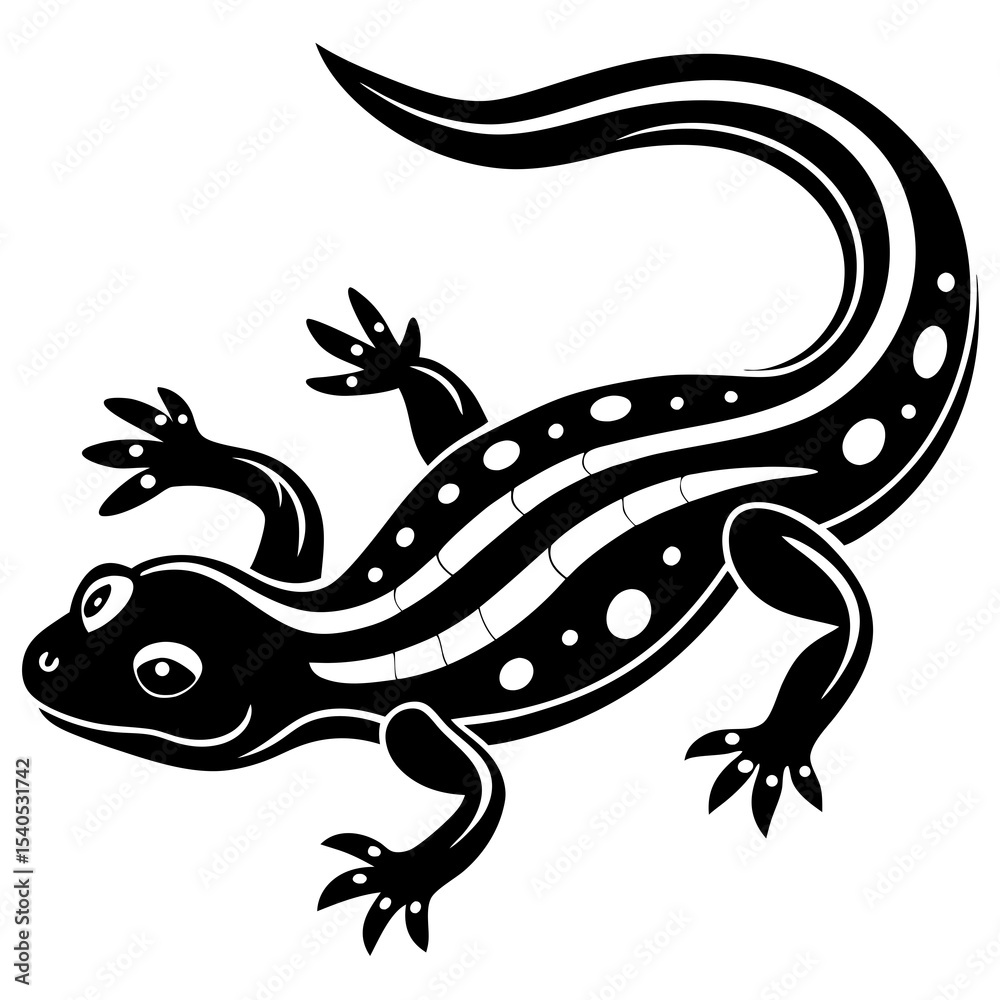 Obraz premium lizard on a white background