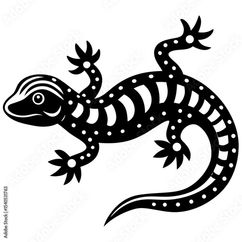 lizard isolated on white background