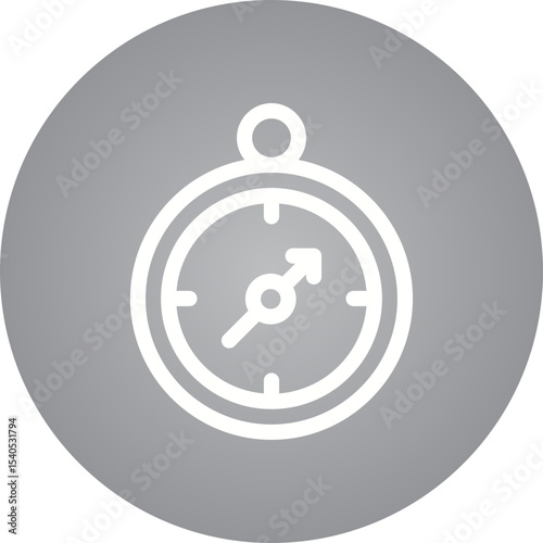 Stopwatch single icon vector illustration